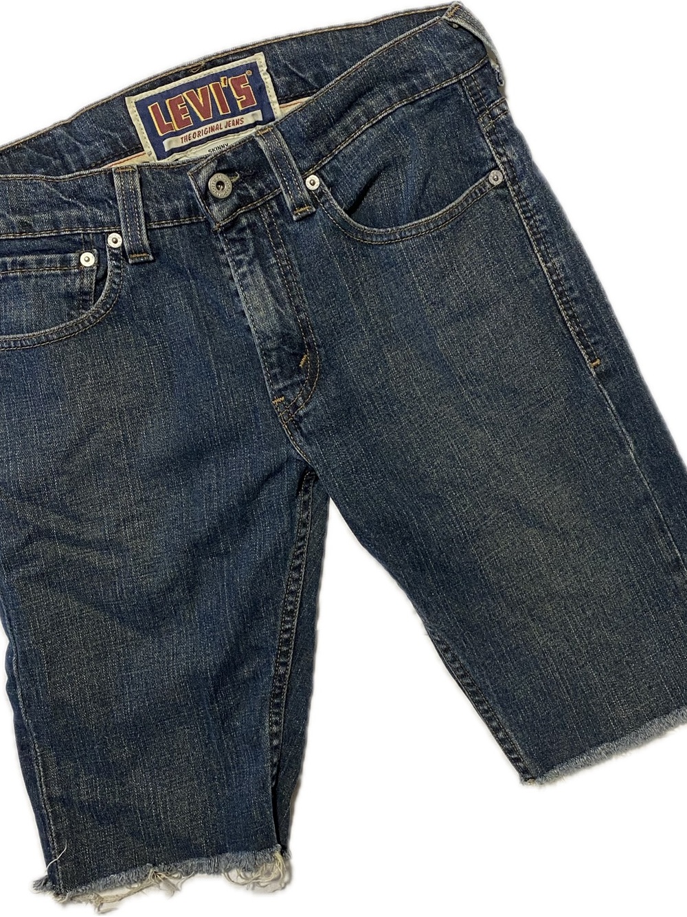 511 Levi's Blue Cut-Off Denim Shorts